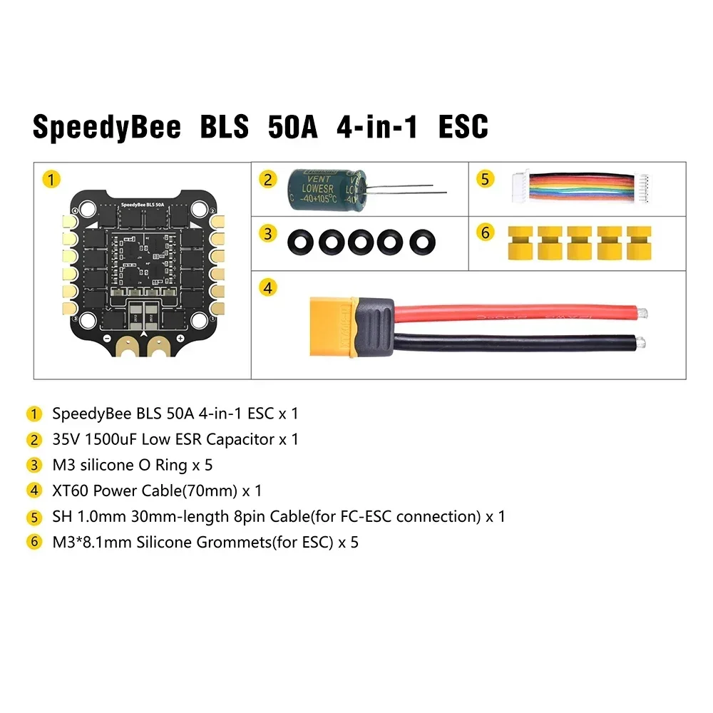 SpeedyBee F405 V3/V4 FC ESC St - مراجعة Speedybee F405 V4 Bls 55A Stack وسعره